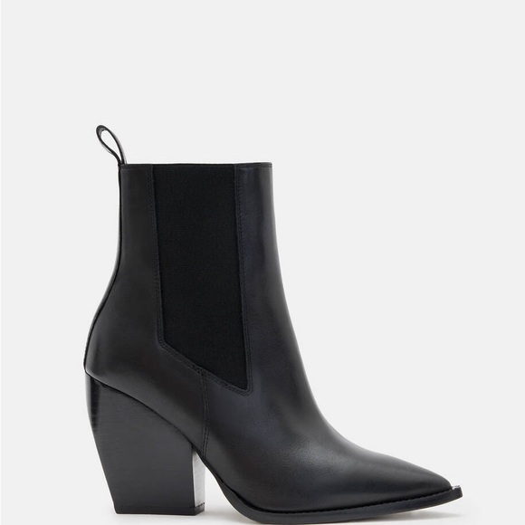 All Saints Ria Pointed Toe Leather Boots | 41 (US 11) - Picture 4 of 14